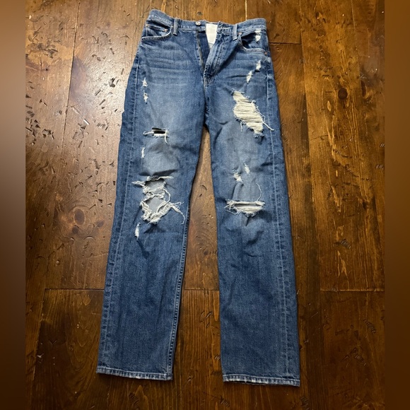 MOTHER High Rise Blue Jeans - Picture 2 of 10